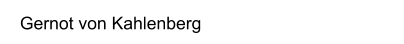 Gernot von Kahlenberg